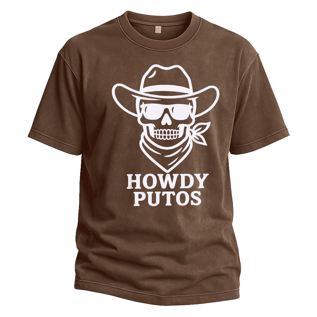 Howdy Putos Bold Linework Tee