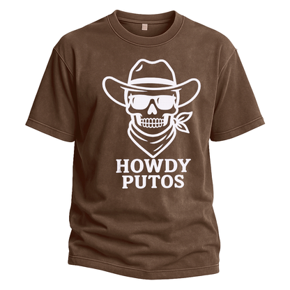 Howdy Putos Bold Linework Tee