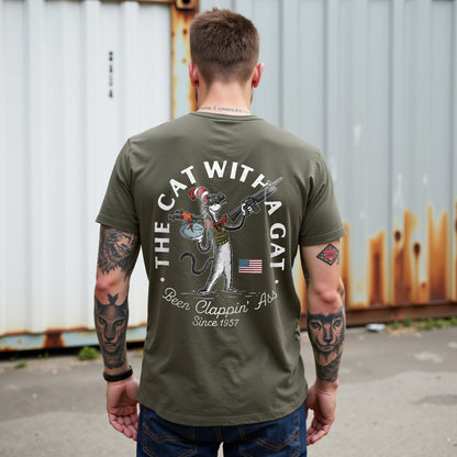 The Cat With a Gat Tee