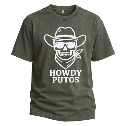 Howdy Putos Bold Linework Tee