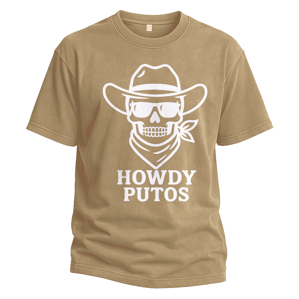 Howdy Putos Bold Linework Tee