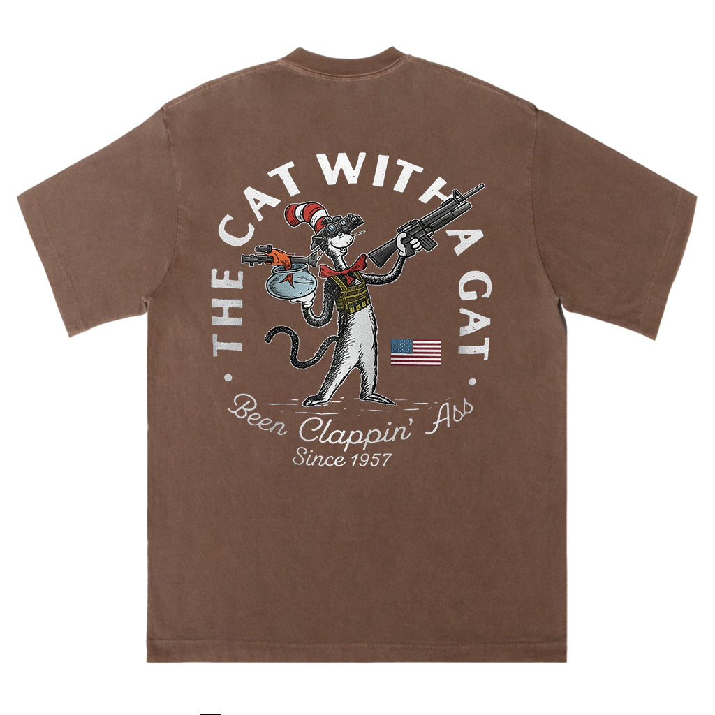 The Cat With a Gat Tee
