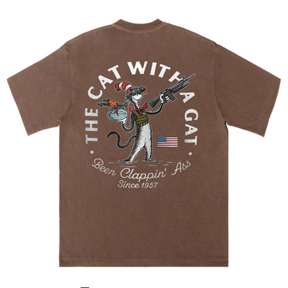 The Cat With a Gat Tee