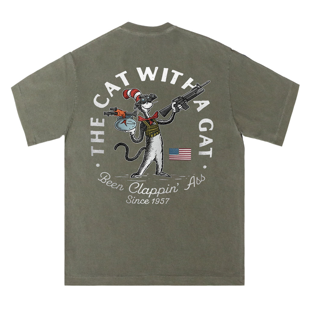 The Cat With a Gat Tee