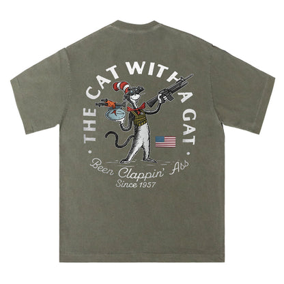 The Cat With a Gat Tee