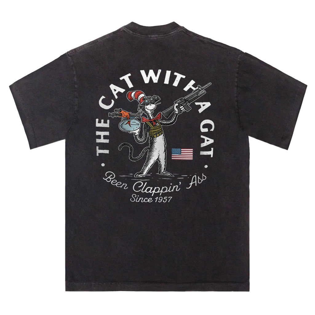 The Cat With a Gat Tee