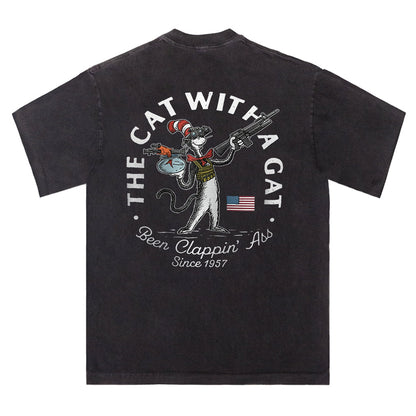 The Cat With a Gat Tee