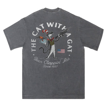 The Cat With a Gat Tee