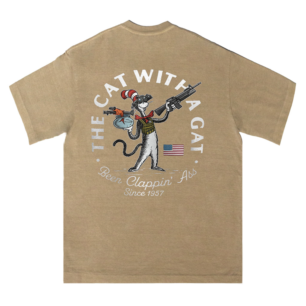 The Cat With a Gat Tee
