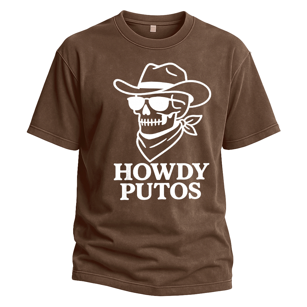 Howdy Putos Bold Linework Tee