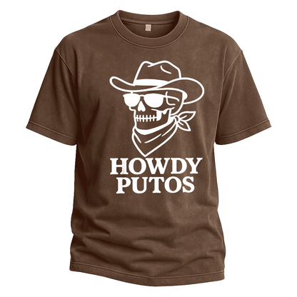 Howdy Putos Bold Linework Tee