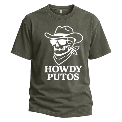 Howdy Putos Bold Linework Tee