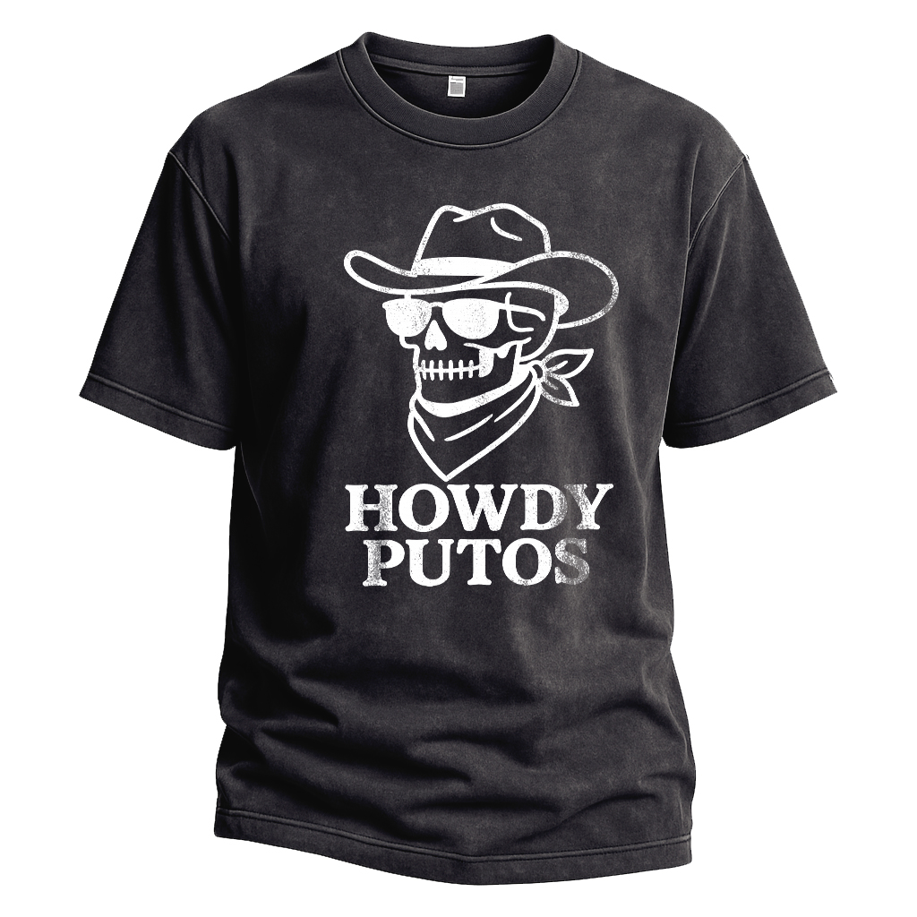 Howdy Putos Bold Linework Tee