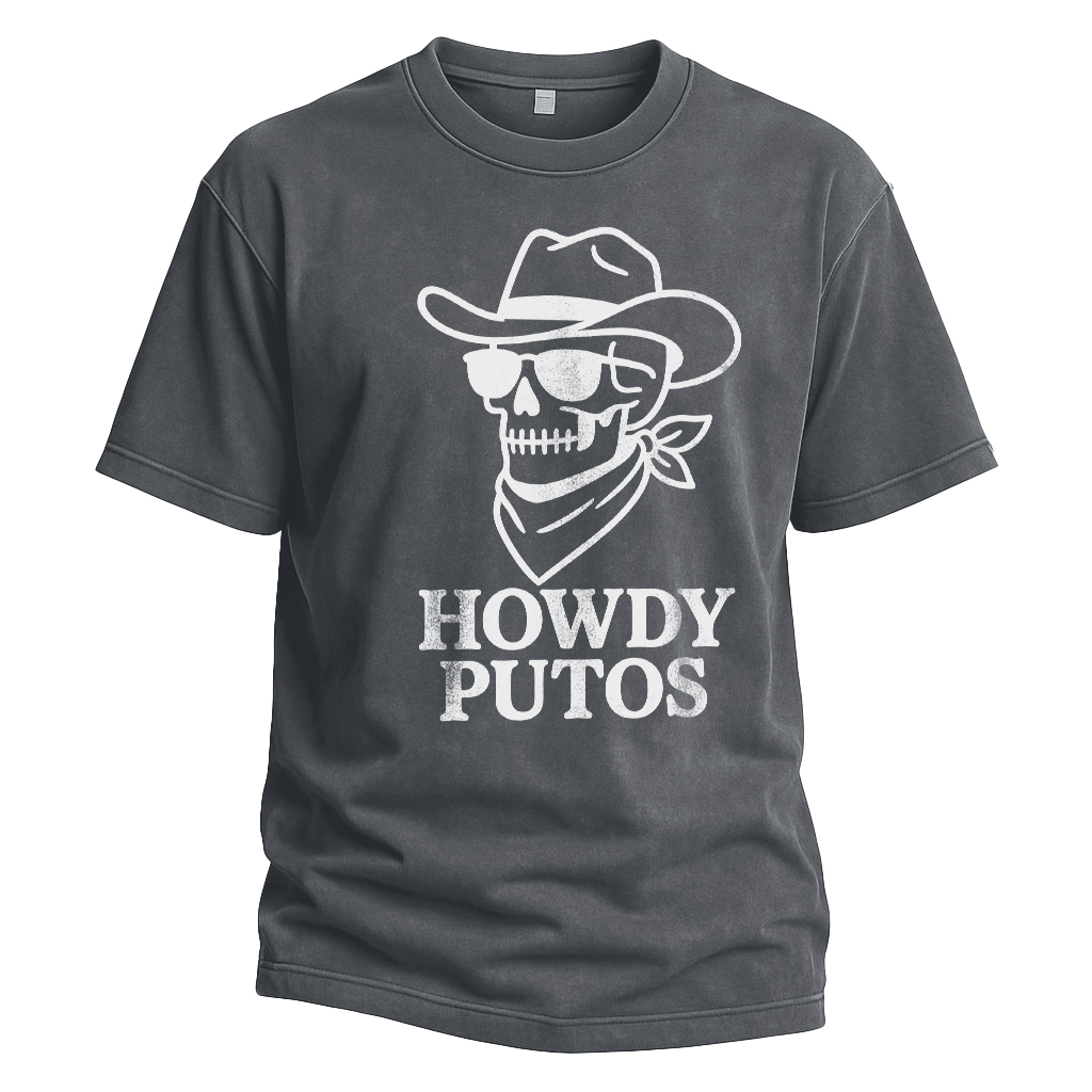 Howdy Putos Bold Linework Tee