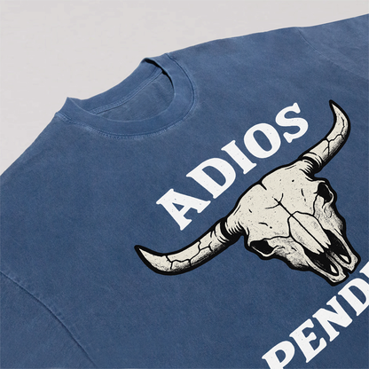 Adios Pendejos Bull Skull Tee