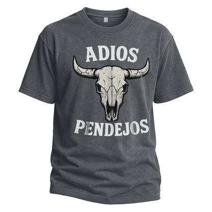 Adios Pendejos Bull Skull Tee