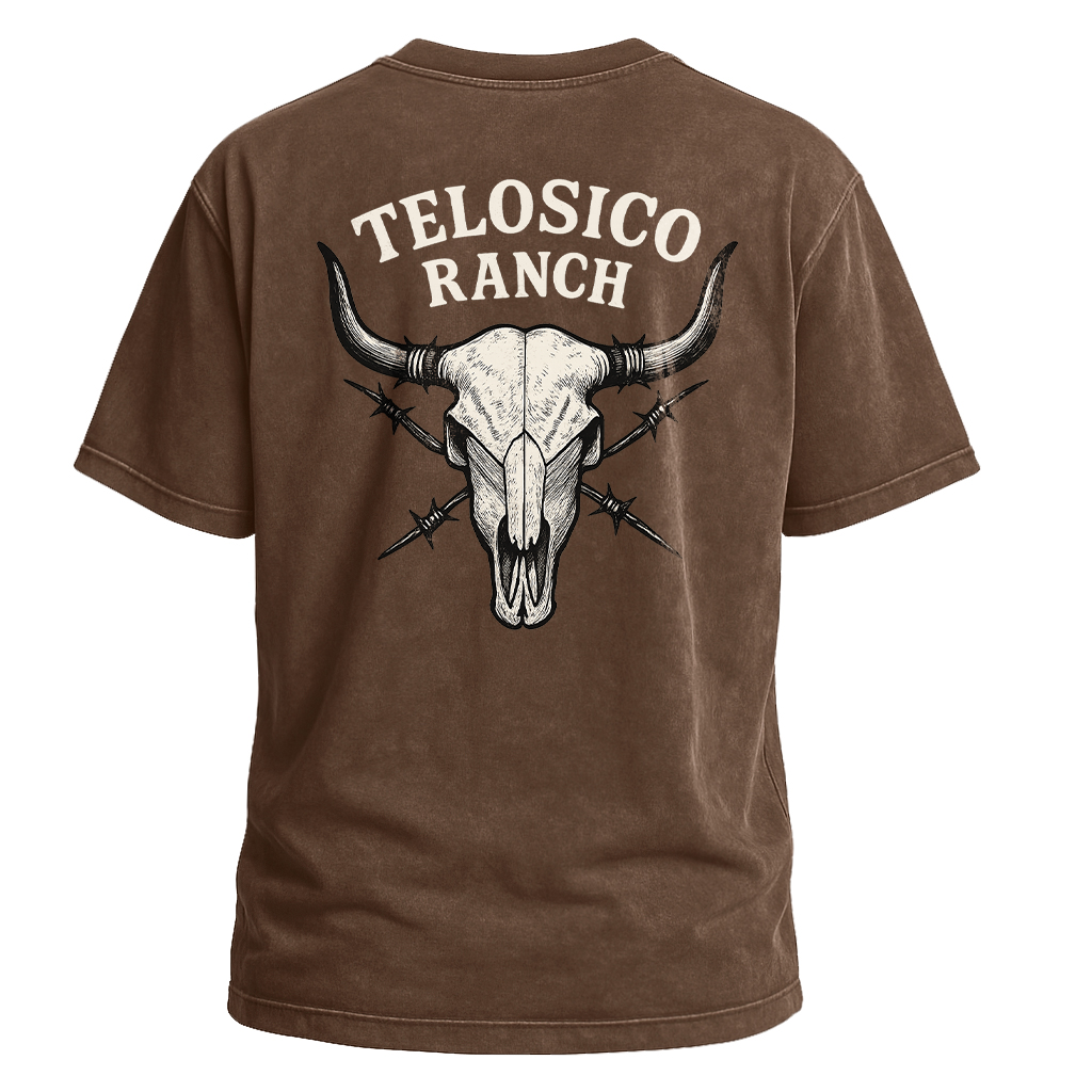 Telosico Ranch Skull Backprint Tee
