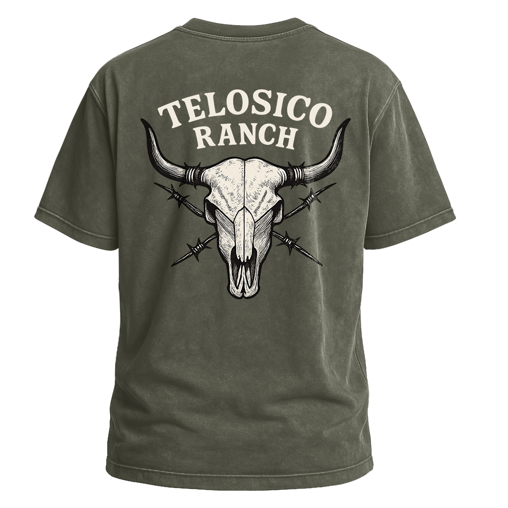 Telosico Ranch Skull Backprint Tee
