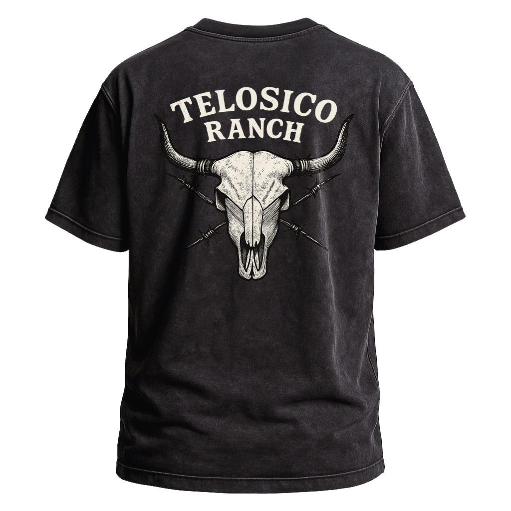 Telosico Ranch Skull Backprint Tee