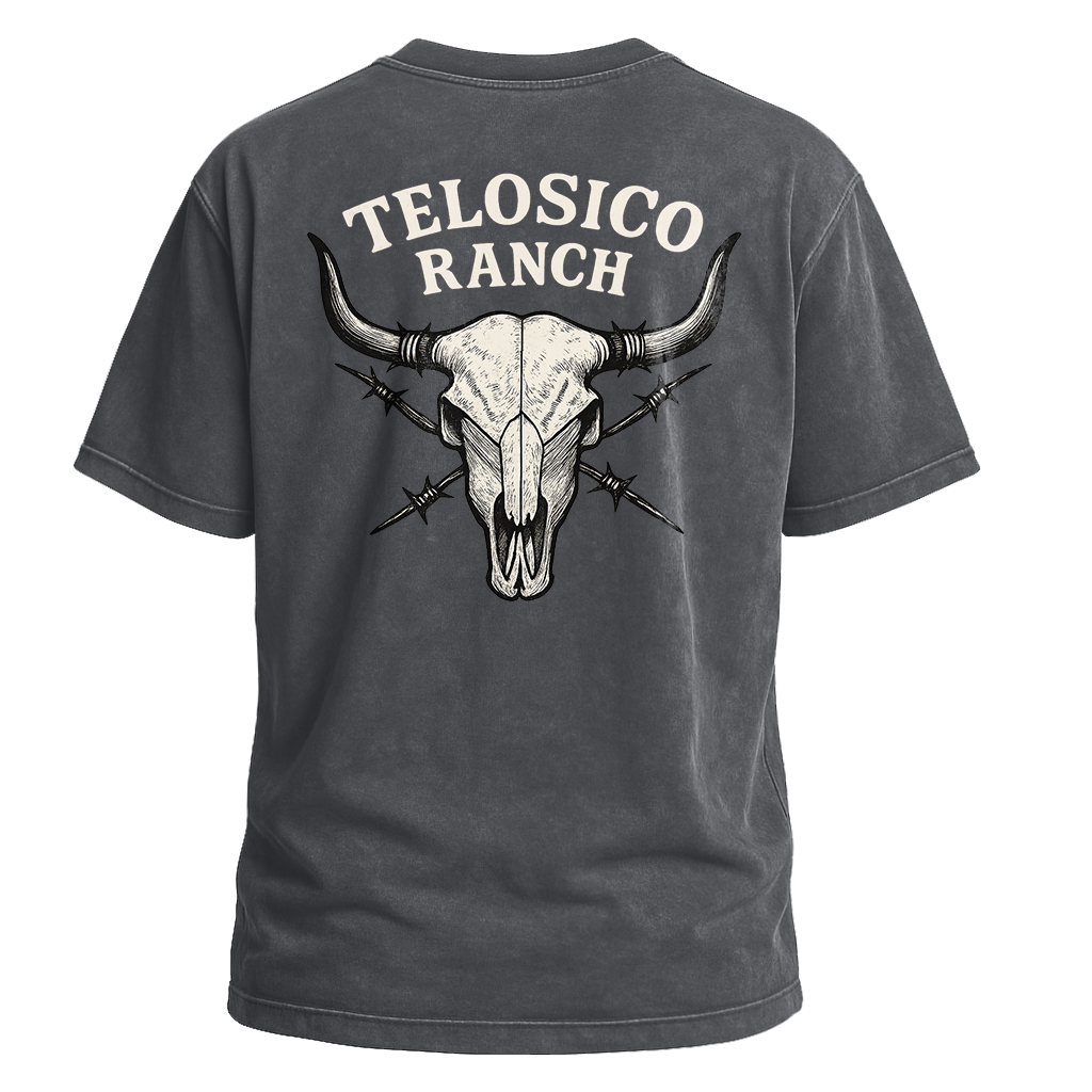Telosico Ranch Skull Backprint Tee