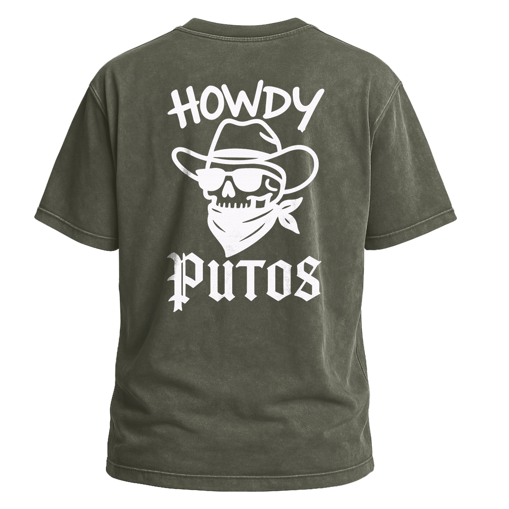 Howdy Putos Bold Linework Tee