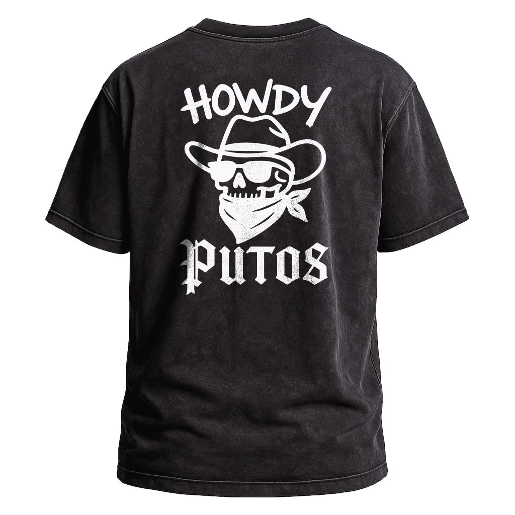 Howdy Putos Bold Linework Tee
