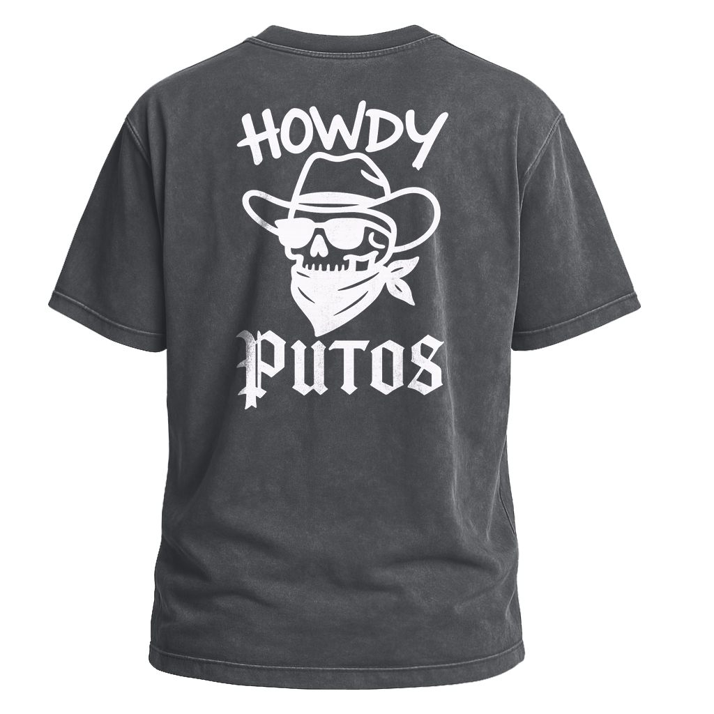 Howdy Putos Bold Linework Tee