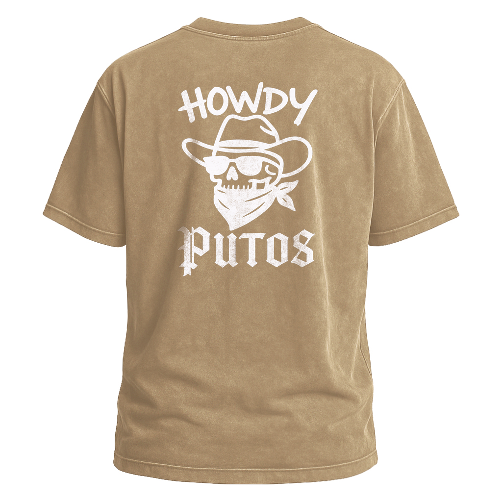Howdy Putos Bold Linework Tee