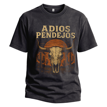 Adios Pendejos Sunset Bull Tee