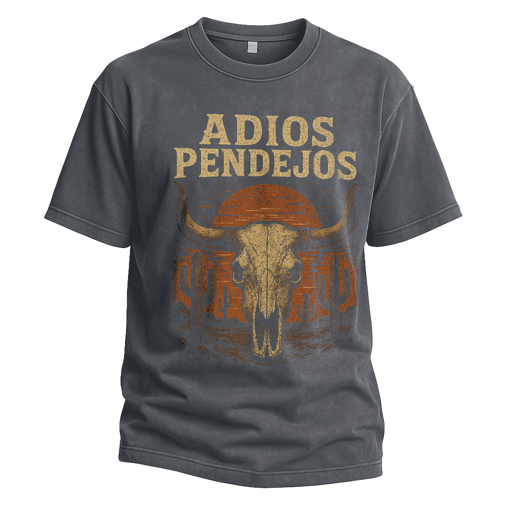 Adios Pendejos Sunset Bull Tee
