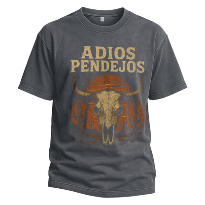 Adios Pendejos Sunset Bull Tee