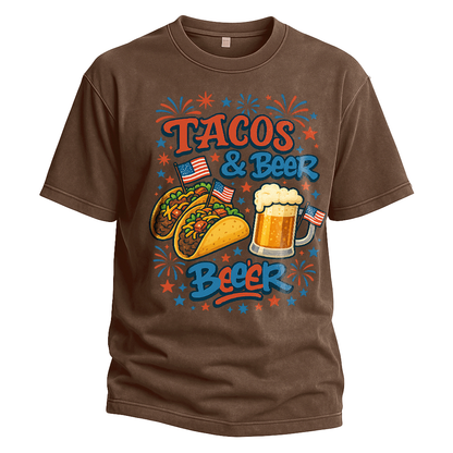 Tacos & Beer 4th of July Tee