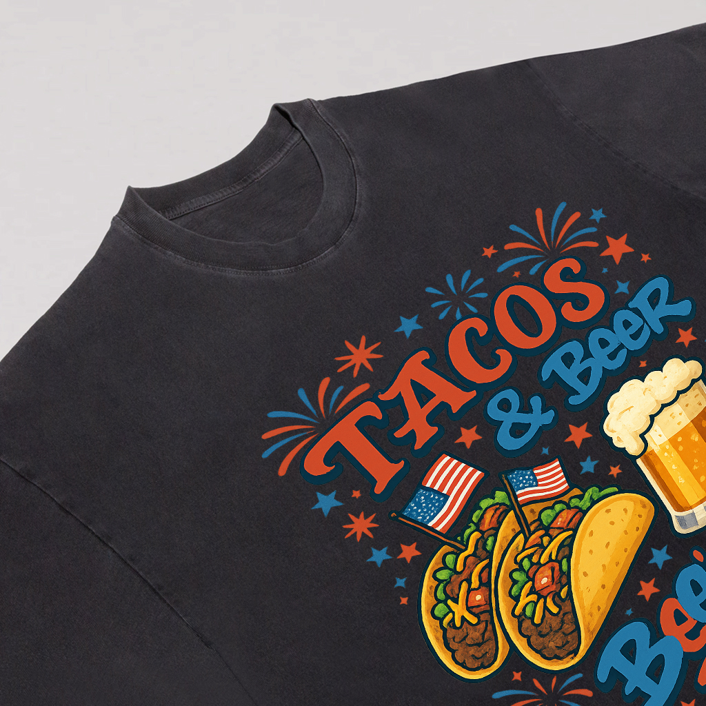 Tacos & Beer 4th of July Tee