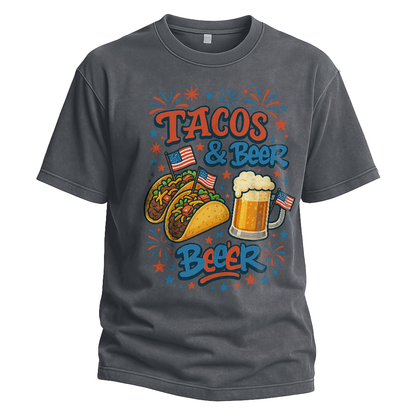 Tacos & Beer 4th of July Tee