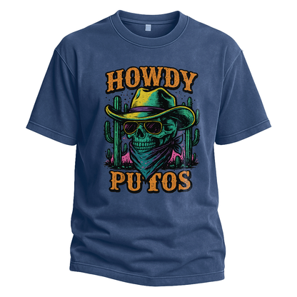 Howdy Putos Neon Cowboy Tee