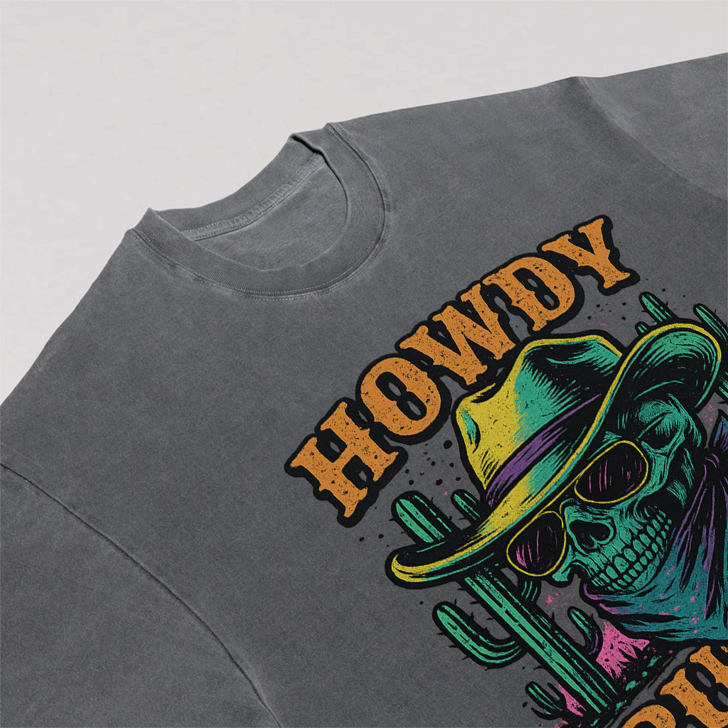 Howdy Putos Neon Cowboy Tee