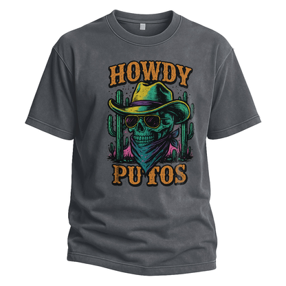 Howdy Putos Neon Cowboy Tee