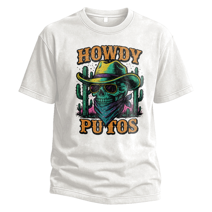 Howdy Putos Neon Cowboy Tee