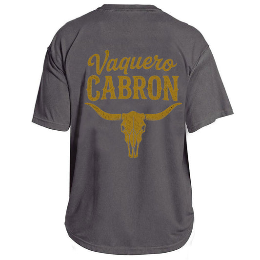Vaquero Cabrón Skull Tee