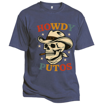 Howdy Putos Cowboy Skull Tee
