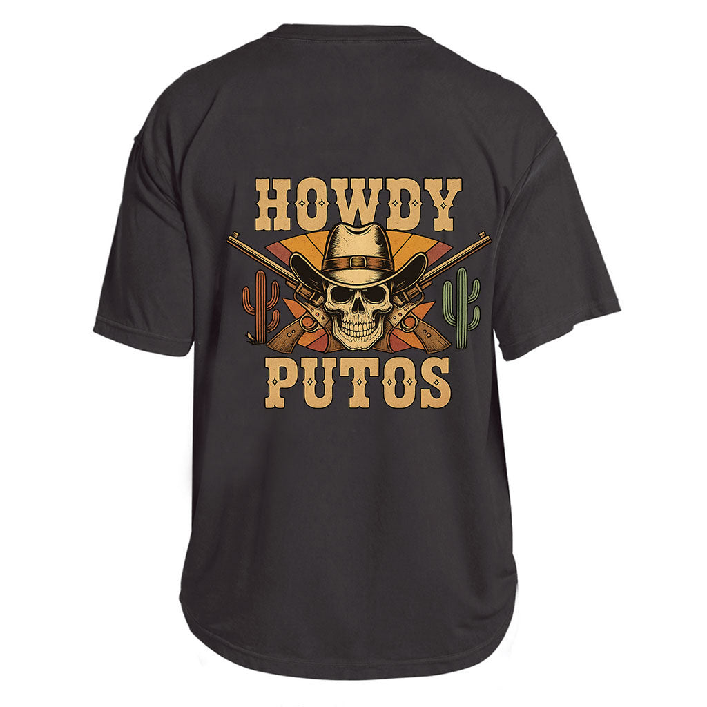 Howdy Putos Cowboy Skull Tee
