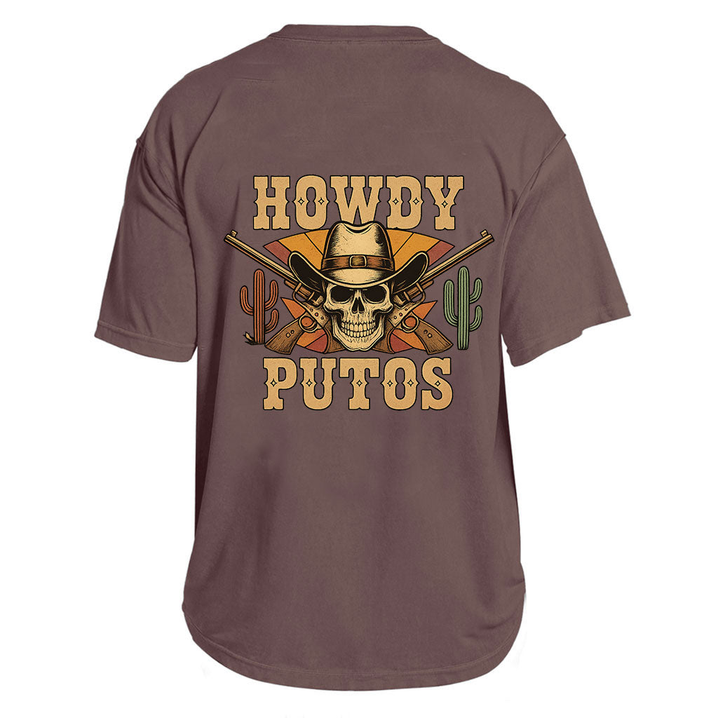Howdy Putos Cowboy Skull Tee