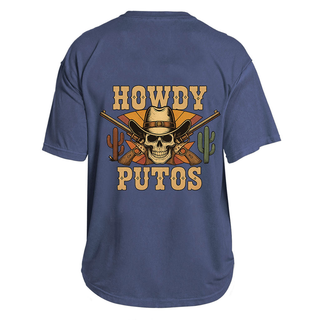 Howdy Putos Cowboy Skull Tee
