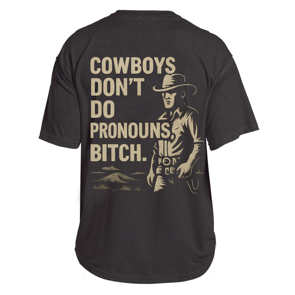 No Pronouns Cowboy Tee