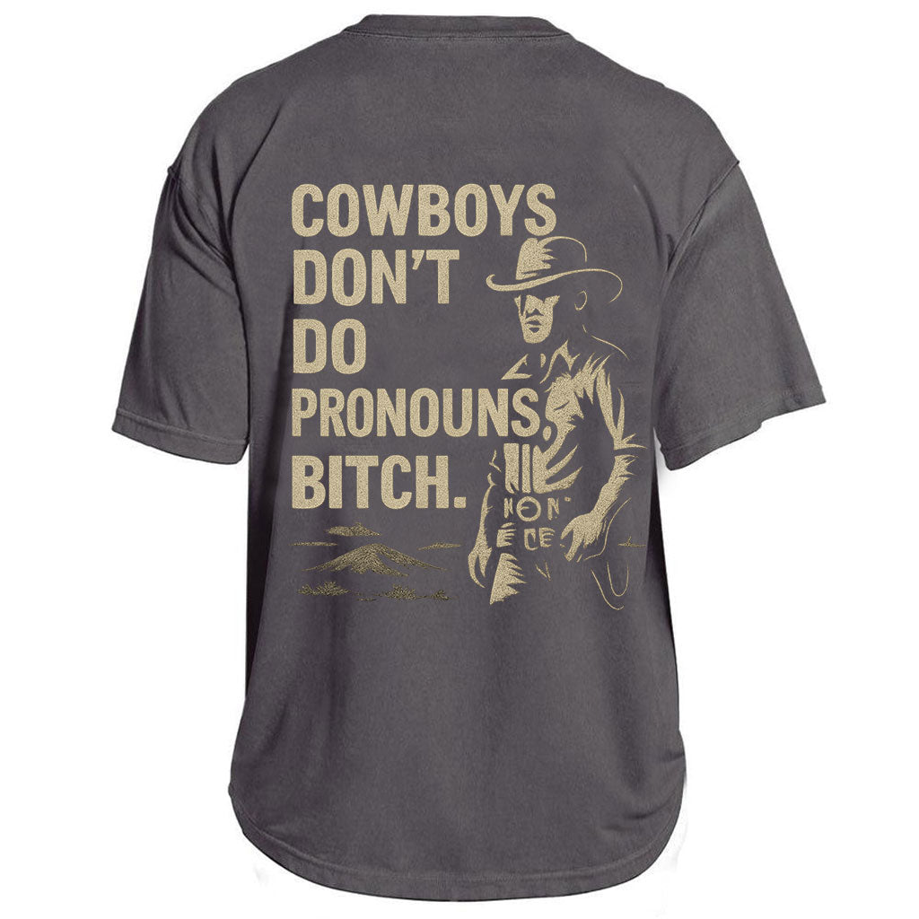 No Pronouns Cowboy Tee