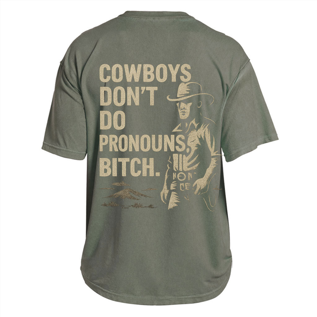 No Pronouns Cowboy Tee