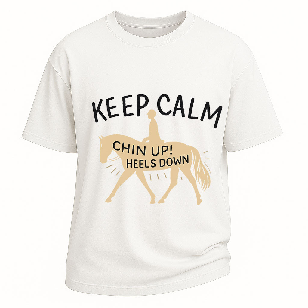 Keep Calm Chin Up Horse Tee