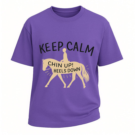 Keep Calm Chin Up Horse Tee