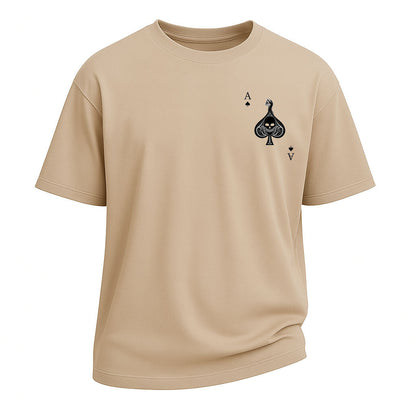 Ace of Spades Skull Poker Tee