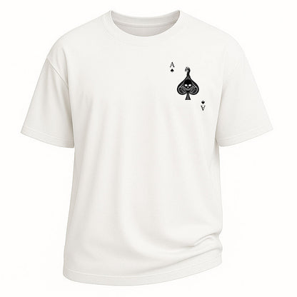 Ace of Spades Skull Poker Tee